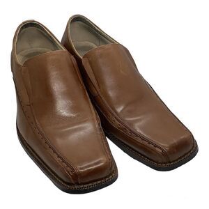 Stacy Adams Mens Slip On Loafers Size 11.5 Cognac Brown Leather 24363-221 DANTON